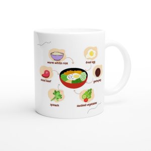 Korean Bibimbap Ingredients Mug