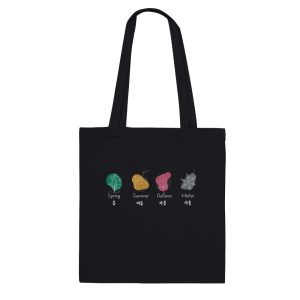 Korean Hangul Seasons Premium Tote Bag