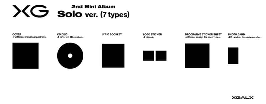 XG : 2nd Mini Album (Solo ver.)(SET)