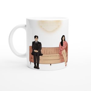 Queen of Tears Mug - K-drama Gift Mug -  Kim Ji-won as Hong Hae-in & Kim Soo-hyun as  Baek Hyun-woo