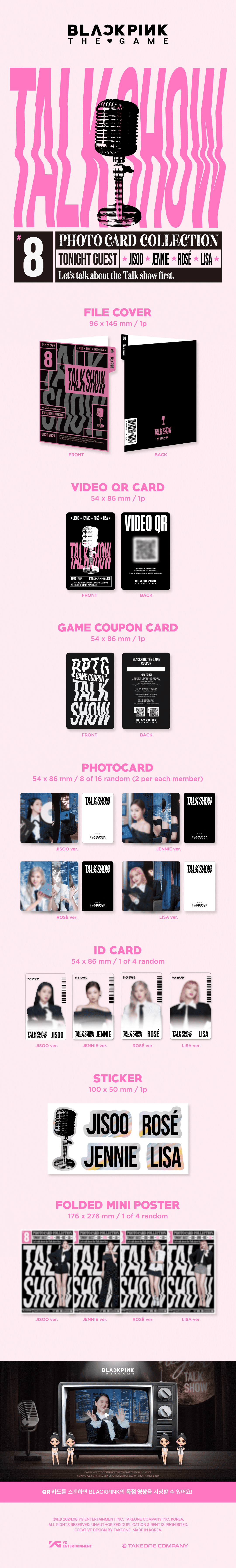 BLACKPINK : The Game Photocard Collection (Talk Show)