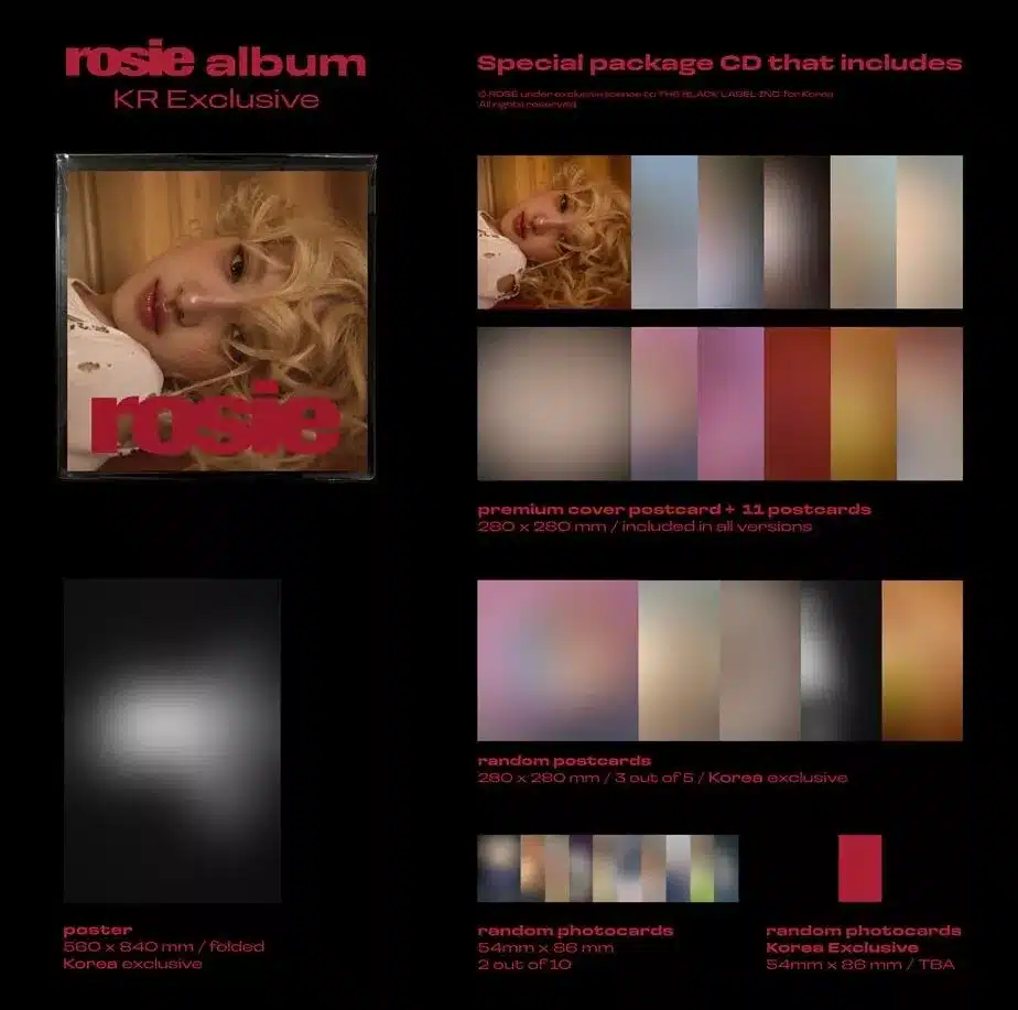 Blackpink – Rose : Rosie First Studio Album (Jewel Ver. - KR Exclusive)