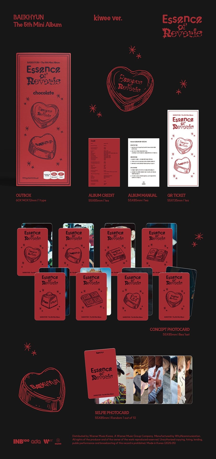 BAEKHYUN : Essence of Reverie - 5th Mini Album (kiwee Ver.) (Platform Album)