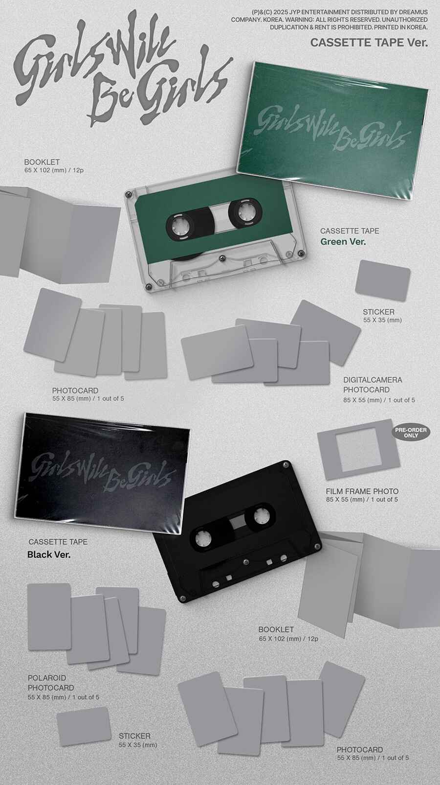 ITZY – Girls Will Be Girls (Cassette Tape Ver.)