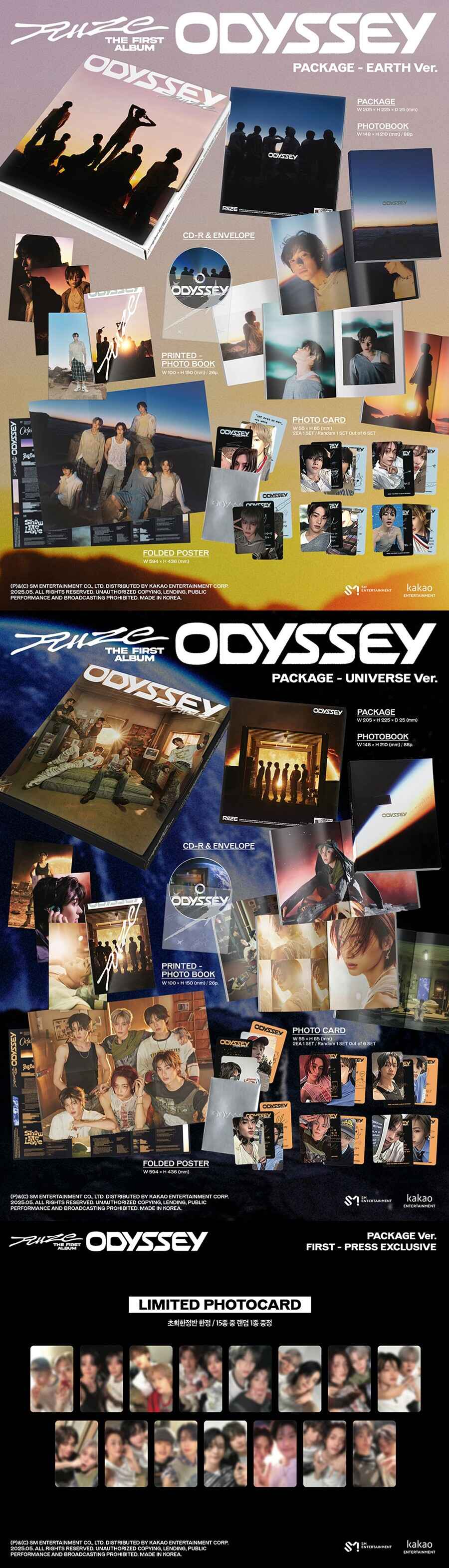 RIIZE – Odyssey 1st Album (Package Ver.)