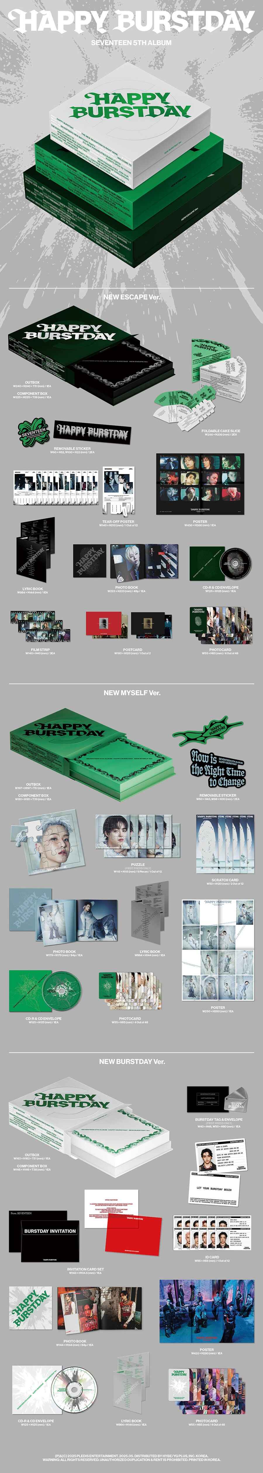 SEVENTEEN – HAPPY BURSTDAY 5th Album